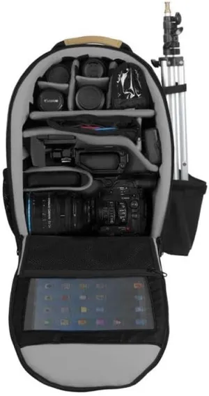 ポータブレイス Porta Brace Backpack with Lightweight Semi-Rigid Frame for Canon C300MK II Camera, Black