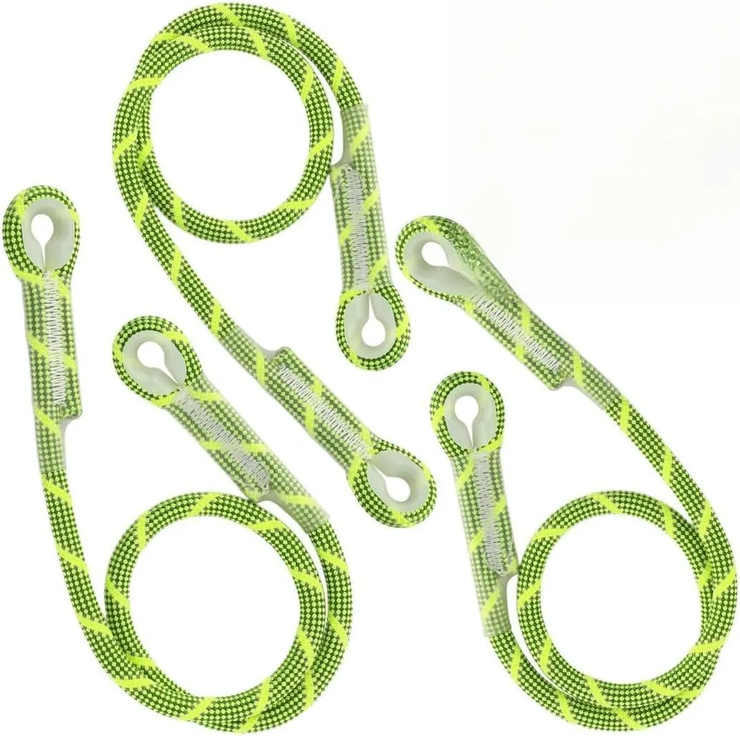 10Mm Prusik Cord 3-Pack, Pre-Sewn Eye-to-Eye Friction Rope, Nylon & Kevlar Heat-Resistant