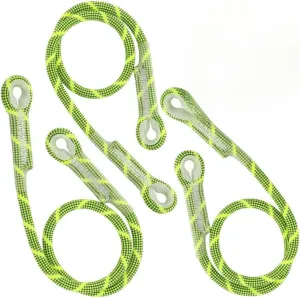 10Mm Prusik Cord 3-Pack, Pre-Sewn Eye-to-Eye Friction Rope, Nylon & Kevlar Heat-Resistant