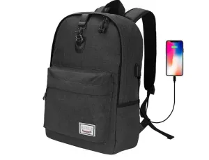 17” Anti-Theft Laptop Backpack with USB Charging Port