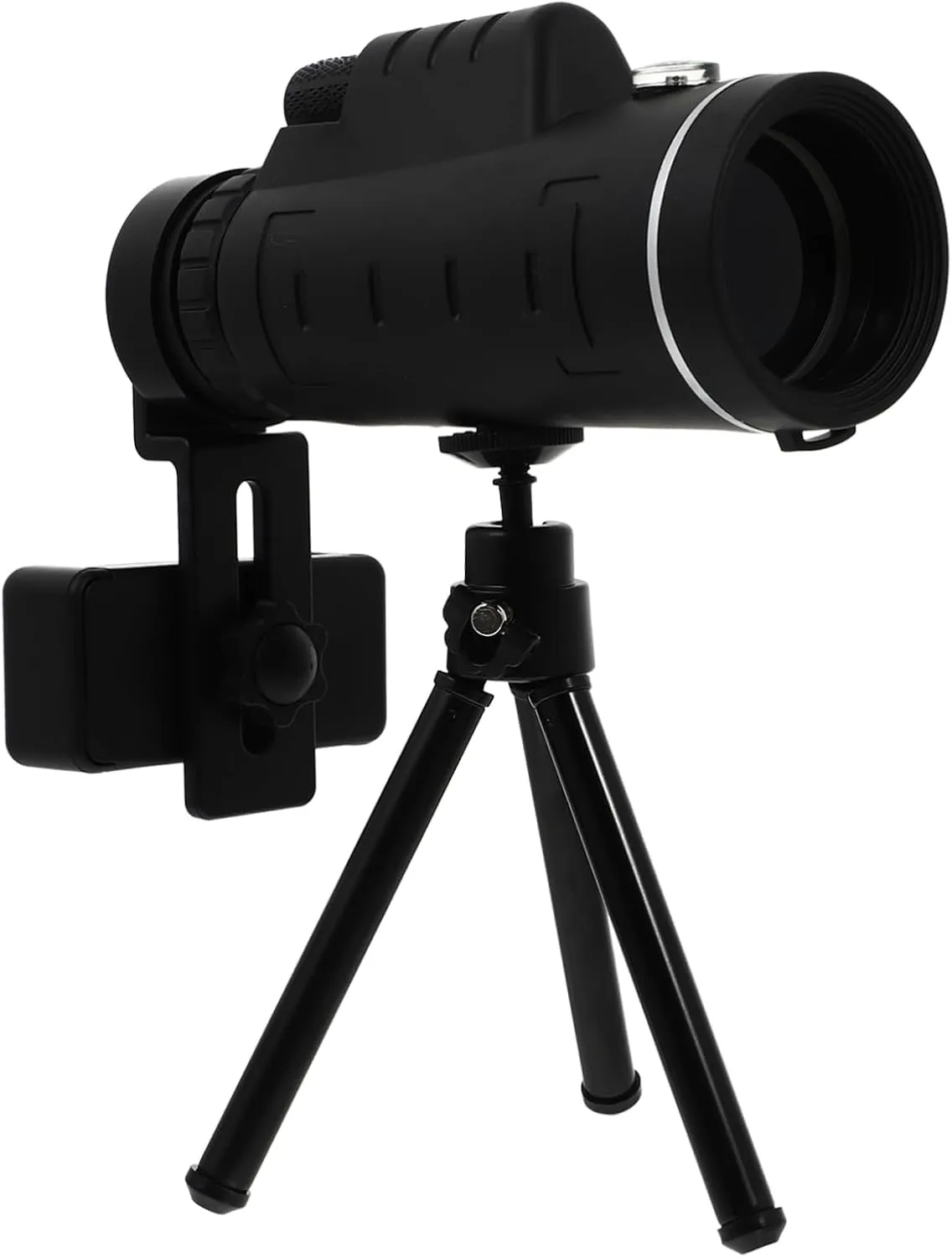 1set Professional Monocular Telescope for Cell Phones Lightweight Compact Design Tripod for Bird Watching Camping and Travel Bright Images Easy One-Handed Focus