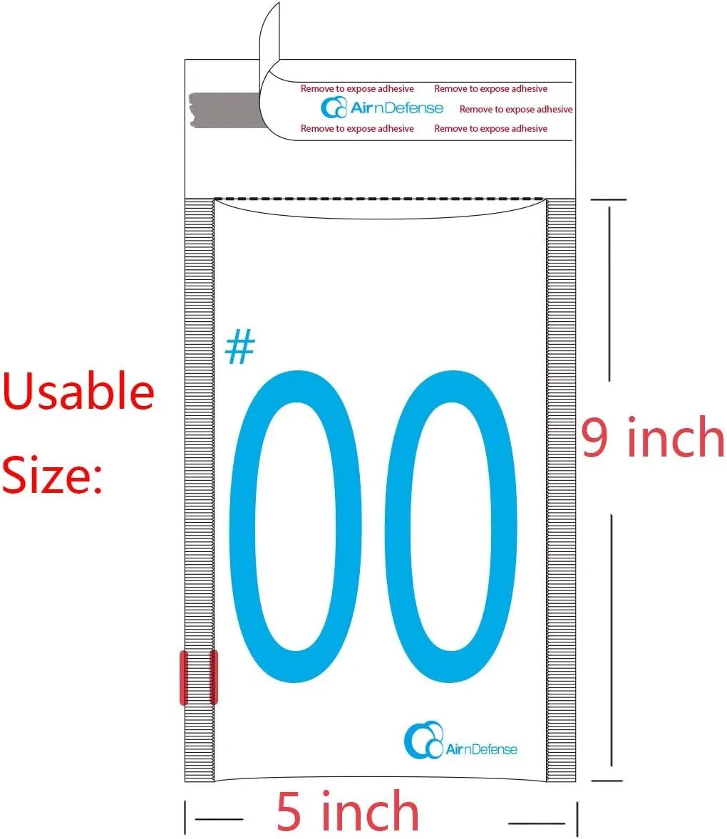 32/250/500/1000/2000/5000 pcs #00 5x10 Kraft Bubble Padded Envelopes Mailers Shipping Bags AirnDefense (1000)