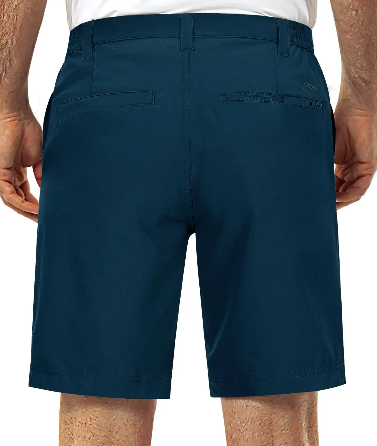 33,000ft Mens Golf Shorts 9 inch Inseam Quick Dry Elastic Waist Classic-Fit Drawstring Dress Shorts Hiking Fishing Business