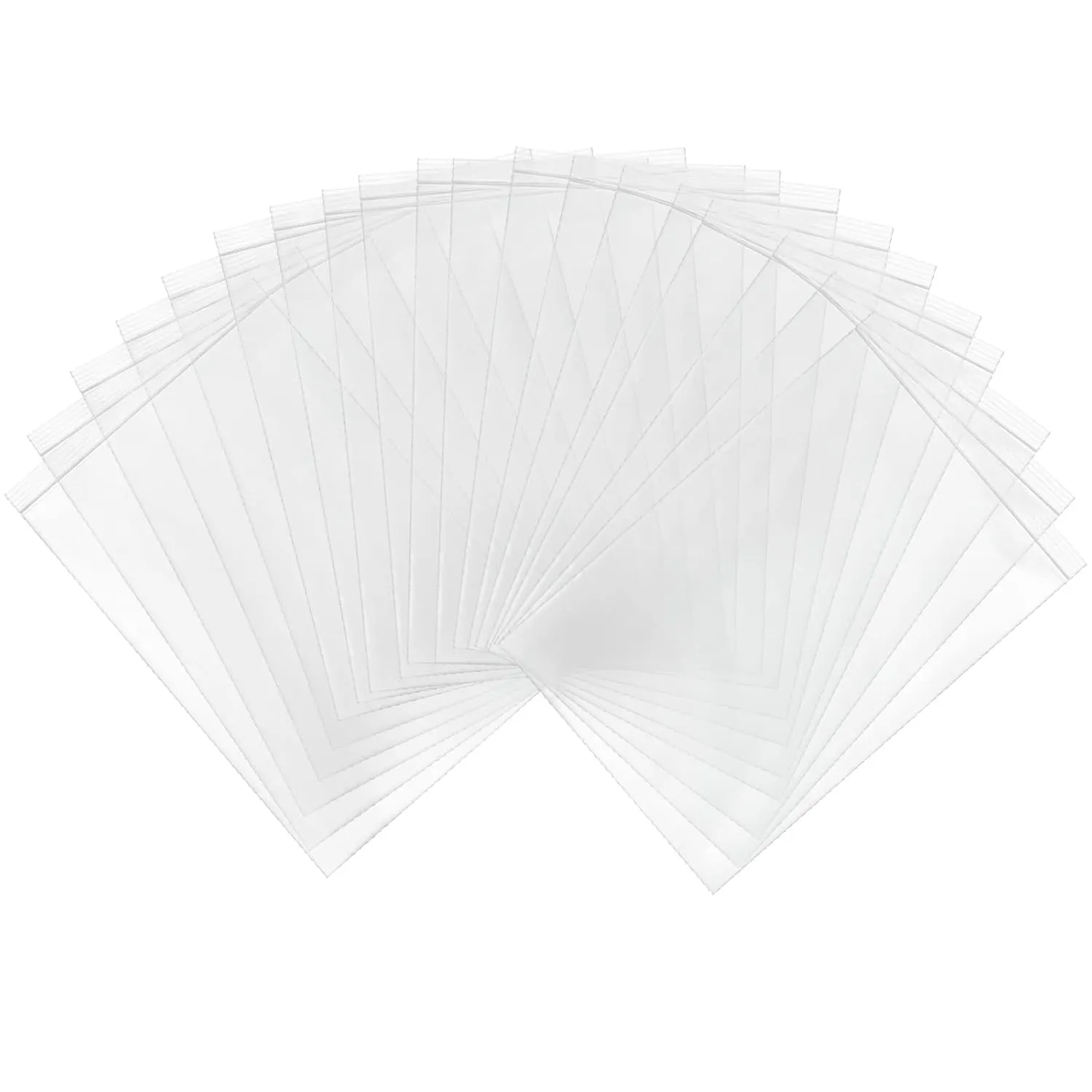 9”x12” Reclosable Clear Zip Poly Bags 500 Pcs Resealable Plastic Bags with Lock Seal Zipper for Packaging Clothes, T-shirts, Pants, Gifts, Small Business Shipping Bags 2 Mil Thickness, 500 ct