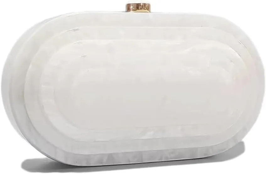Acrylic Bubble Bag Luxury Marble Clutch Evening Purses for Women Glitter Handbag for Wedding Party Prom