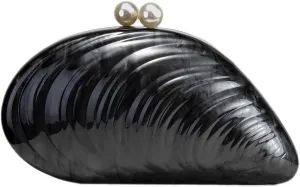 Acrylic Shell Clutch Purse for Women Fashion Acrylic Evening Bag Unique Evening Purse for Wedding Party Prom