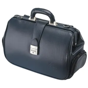 Acton Leather Doctors Bag - Blue