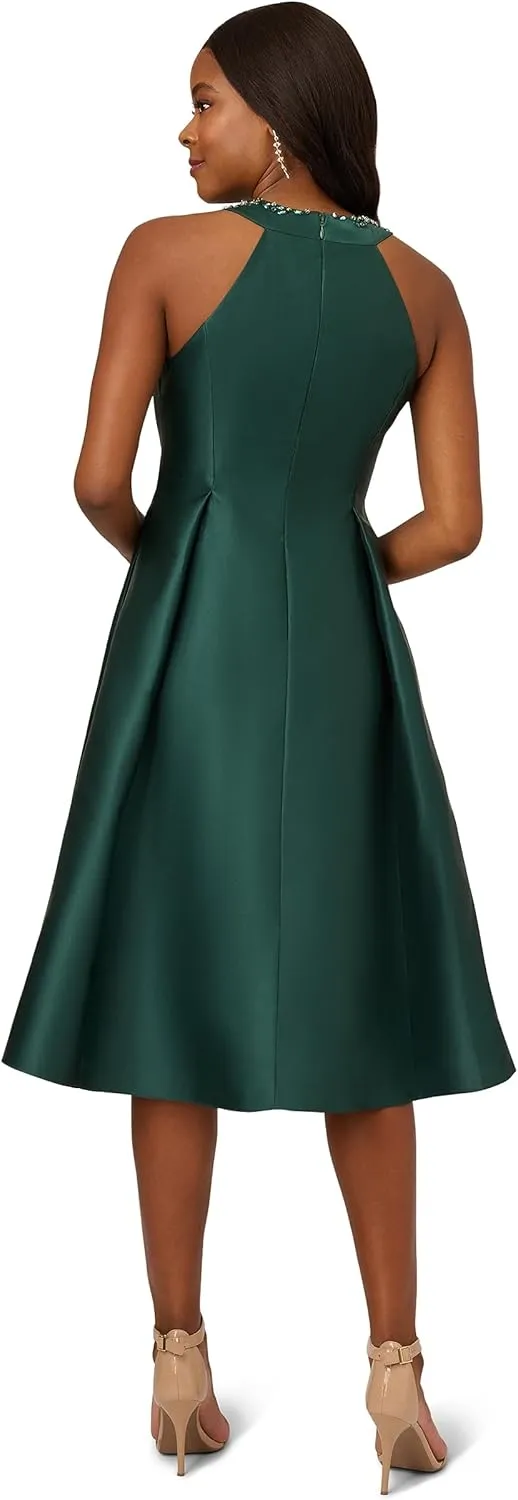 Adrianna Papell Women's Mikado Fit&Flare Party Dress