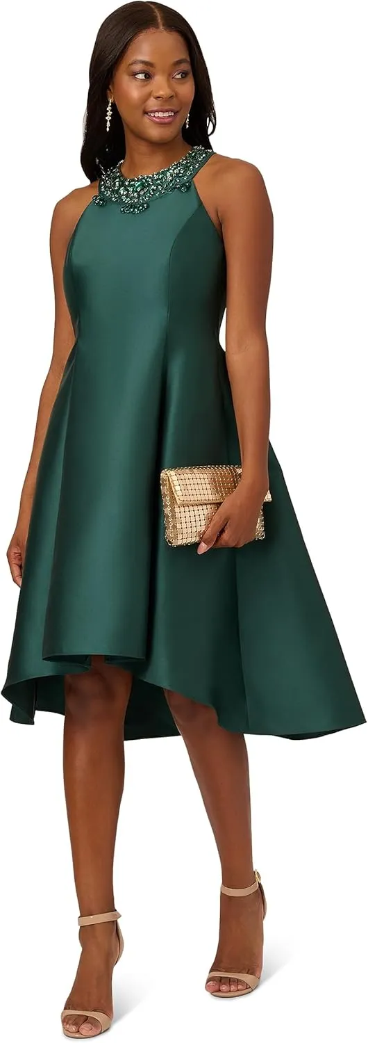 Adrianna Papell Women's Mikado Fit&Flare Party Dress