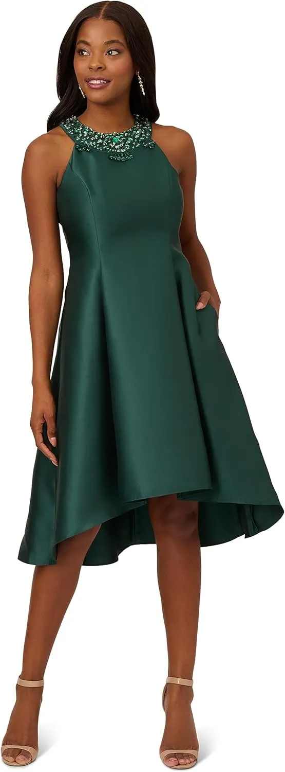 Adrianna Papell Women's Mikado Fit&Flare Party Dress