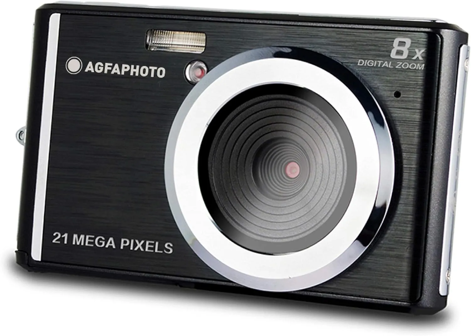 AGFA Photo Realishot DC5200 - Compact Camera, 21MP, 2.4 inch LCD Screen, 8X Digital Zoom, 720p HD Video, Lithium Battery, SD Cards, Scene Modes - Black