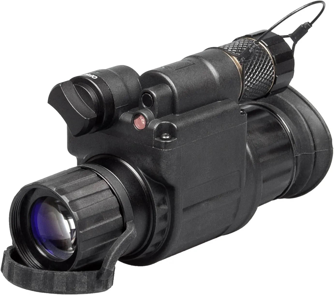 AGM Global Vision Wolf-14 NW1 – Night Vision Monocular Gen 2  P45-White Phosphor Level 1, Black