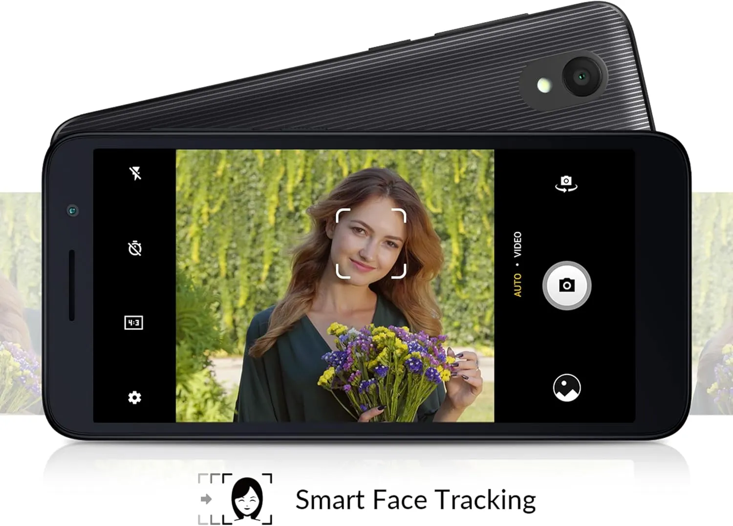 Alcatel 1 (16GB) 5.0" Full View Display - Removable Battery - Dual SIM GSM Unlocked US & Global 4G LTE International Version - Volcano Black