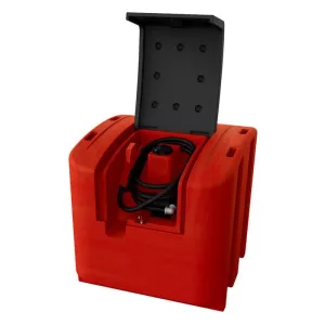 Alemlube - 450L Lockable Poly Tank With 12V Kit And Automatic Shut Off Nozzle With Meter | L45040PAM