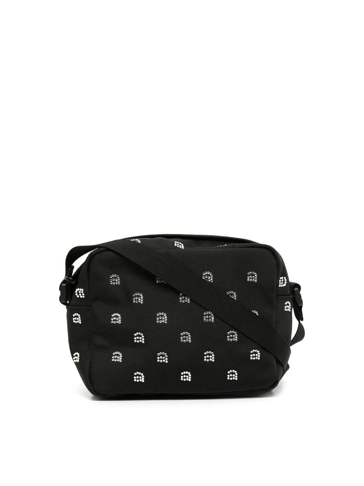 ALEXANDER WANG Mini Crystal Logo Camera Handbag - 18X12X7 CM