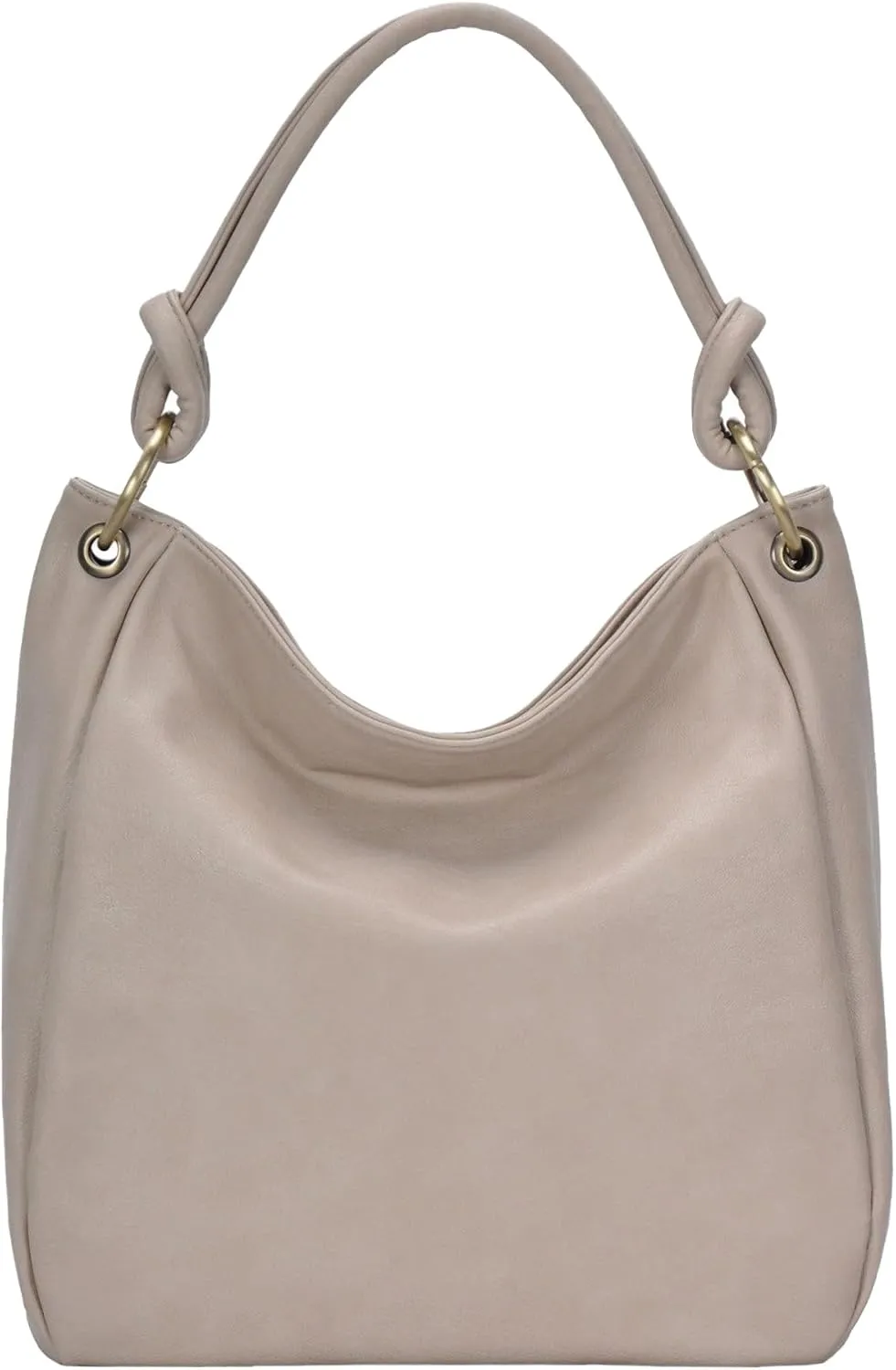 Amara Hobo | Top Handle Hobo Satchel, Soft Distressed Vegan Leather Handbag or Purse | 17" L x 5.25" W x 14" H