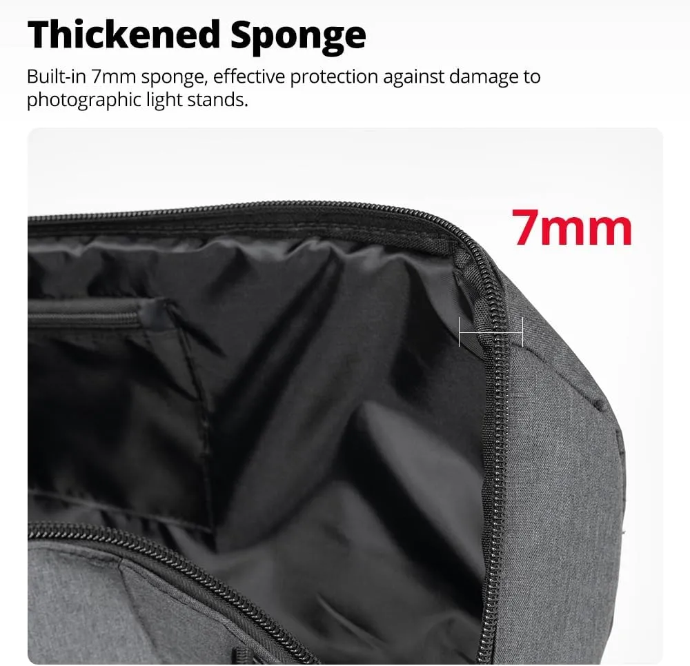 AMBITFUL Widened Version Tripod Carrying Case Bag 21/25/31/39/43/47/51/55/ for Light Stands,Boom Stand,Umbrella and Tripod Photography Accessories 51.18in(130cm)*Φ8.66in(22cm)