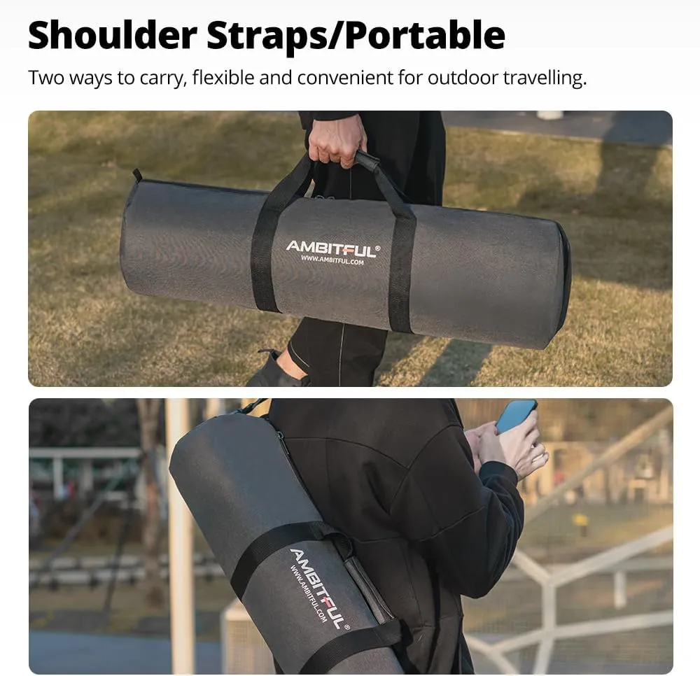 AMBITFUL Widened Version Tripod Carrying Case Bag 21/25/31/39/43/47/51/55/ for Light Stands,Boom Stand,Umbrella and Tripod Photography Accessories 51.18in(130cm)*Φ8.66in(22cm)