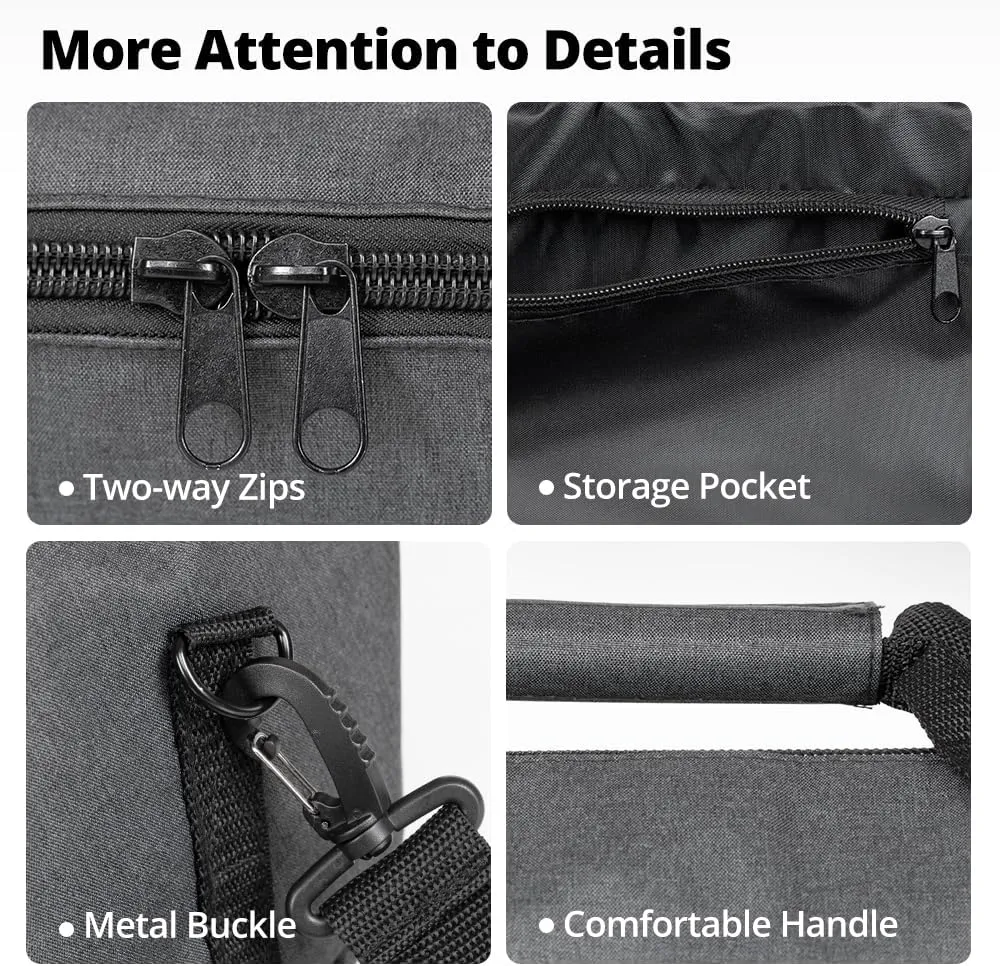 AMBITFUL Widened Version Tripod Carrying Case Bag 21/25/31/39/43/47/51/55/ for Light Stands,Boom Stand,Umbrella and Tripod Photography Accessories 51.18in(130cm)*Φ8.66in(22cm)