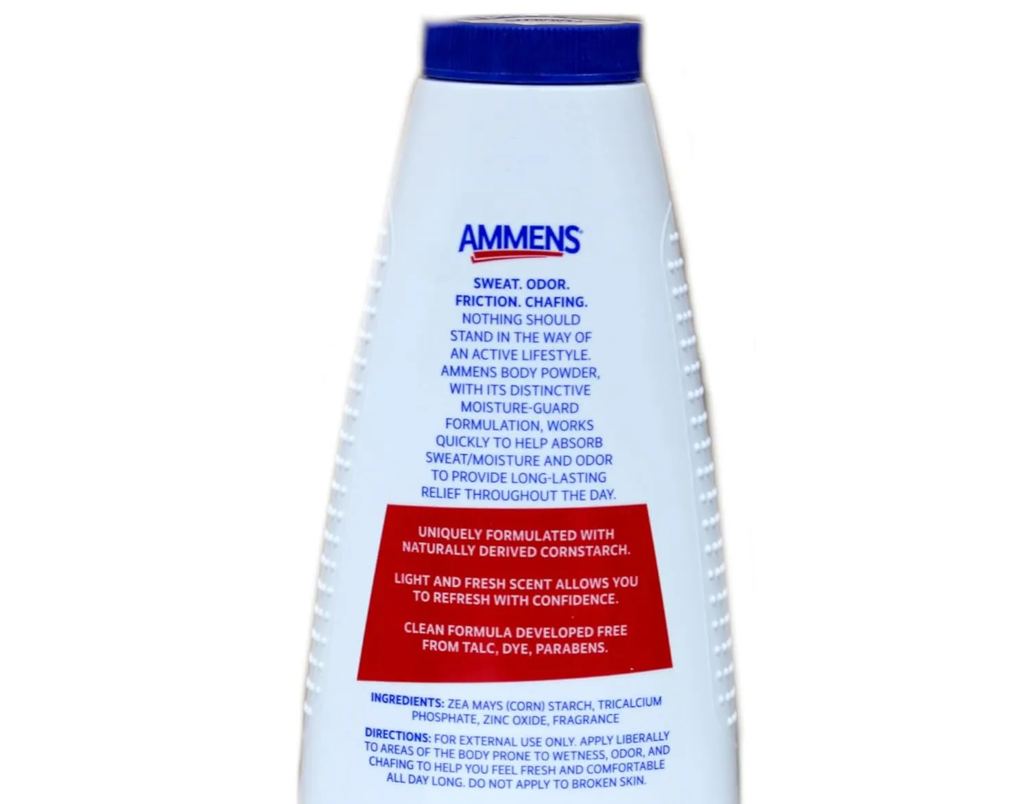 Ammens Body Powder Original – Talc-Free Clean Formula, All-Day 4X Strong Protection, 11 oz (Pack of 2)