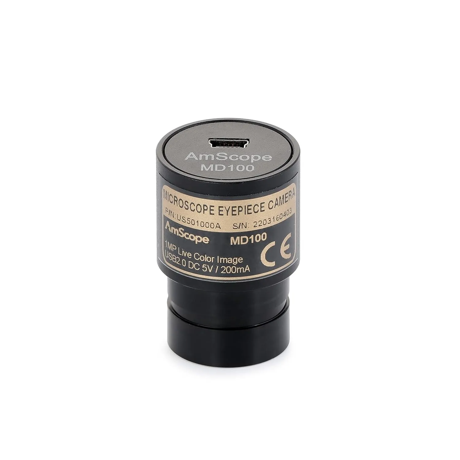 AmScope - 1MP USB 2.0 Color CMOS Digital Eyepiece Microscope Camera - MD100