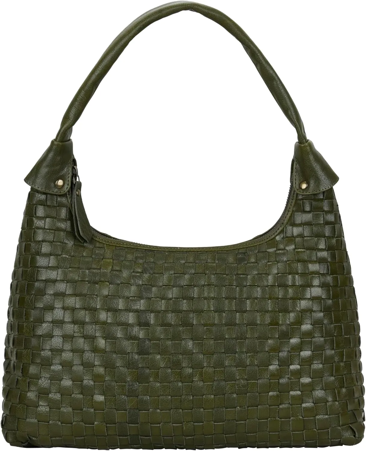 ANTONIO VALERIA Allison Braided Leather Tote Bag for Women