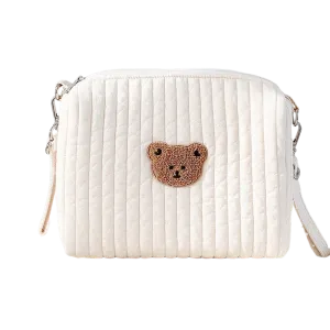 ANYMOM Mommy Diaper Bag Bear Design Stroller Bag With Zipper Maternity Organizer Cotton Storage Bag for Mommy