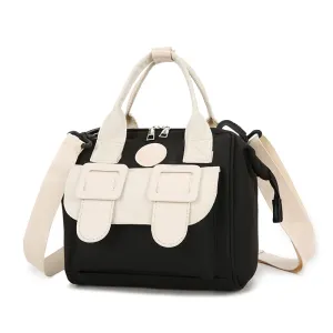 ANYMOM Mommy Diaper Bag Black Backpack Big Capacity Handbag Stroller for Moms Detachable Strap Maternity Shoulder Bag