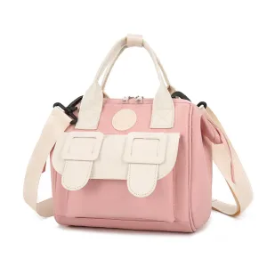 ANYMOM Mommy Diaper Bag Pink Backpack Big Capacity Handbag Stroller for Moms Detachable Strap Maternity Shoulder Bag