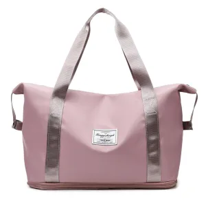 ANYMOM Mommy Diaper Bag Pink Waterproof Handbag Expandable Size With Zipper