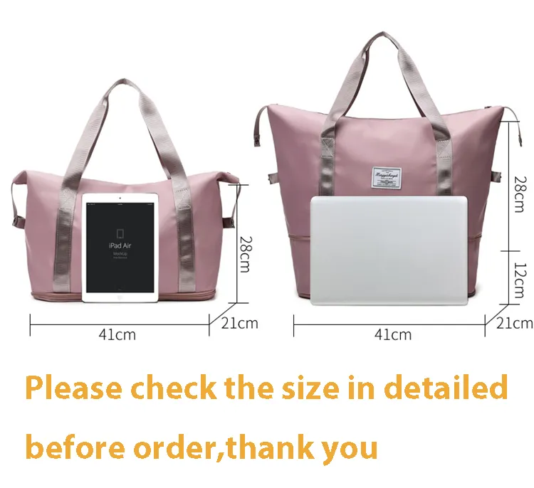 ANYMOM Mommy Diaper Bag Purple Waterproof Handbag Expandable Size With Zipper