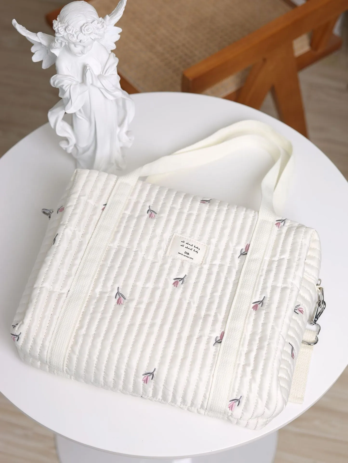 ANYMOM Mommy Diaper Bag Stuff Bear Handbag Embroidery Quilted Shoulder Mommy Bag Stroller for Baby
