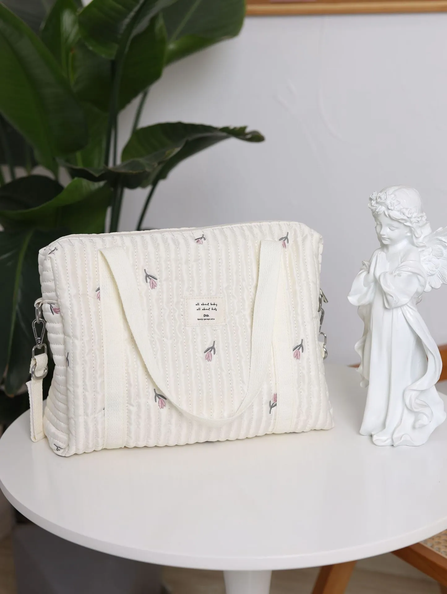 ANYMOM Mommy Diaper Bag Stuff Bear Handbag Embroidery Quilted Shoulder Mommy Bag Stroller for Baby