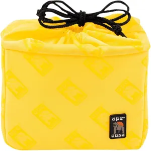 Ape Case Cubeze (ACQB 33) Flexible Padded Storage Bag; Removable & Adjustable Padded Inserts; Drawstring Closure; Hi-Vis Yellow Interior; Exterior Pockets for Accessories; Yellow