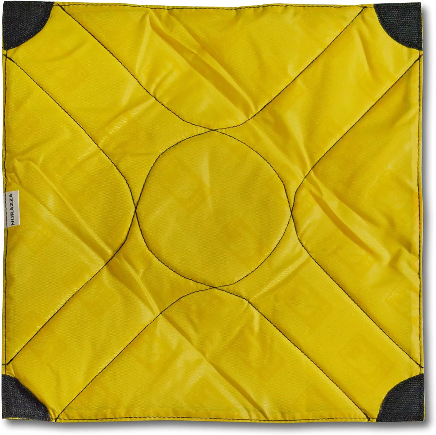 Ape Case Cubeze Padded Wrap (ACGW12); 12"x12" Square; Velcro Closure; Black Exterior, Yellow Interior