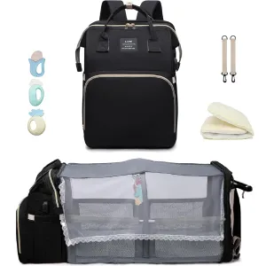 Baby Diaper Bag with Changing Station,Diaper Bag Backpack,Diaper Bag,Large Capacity,900d Excellent Oxford(Ungrade Black)