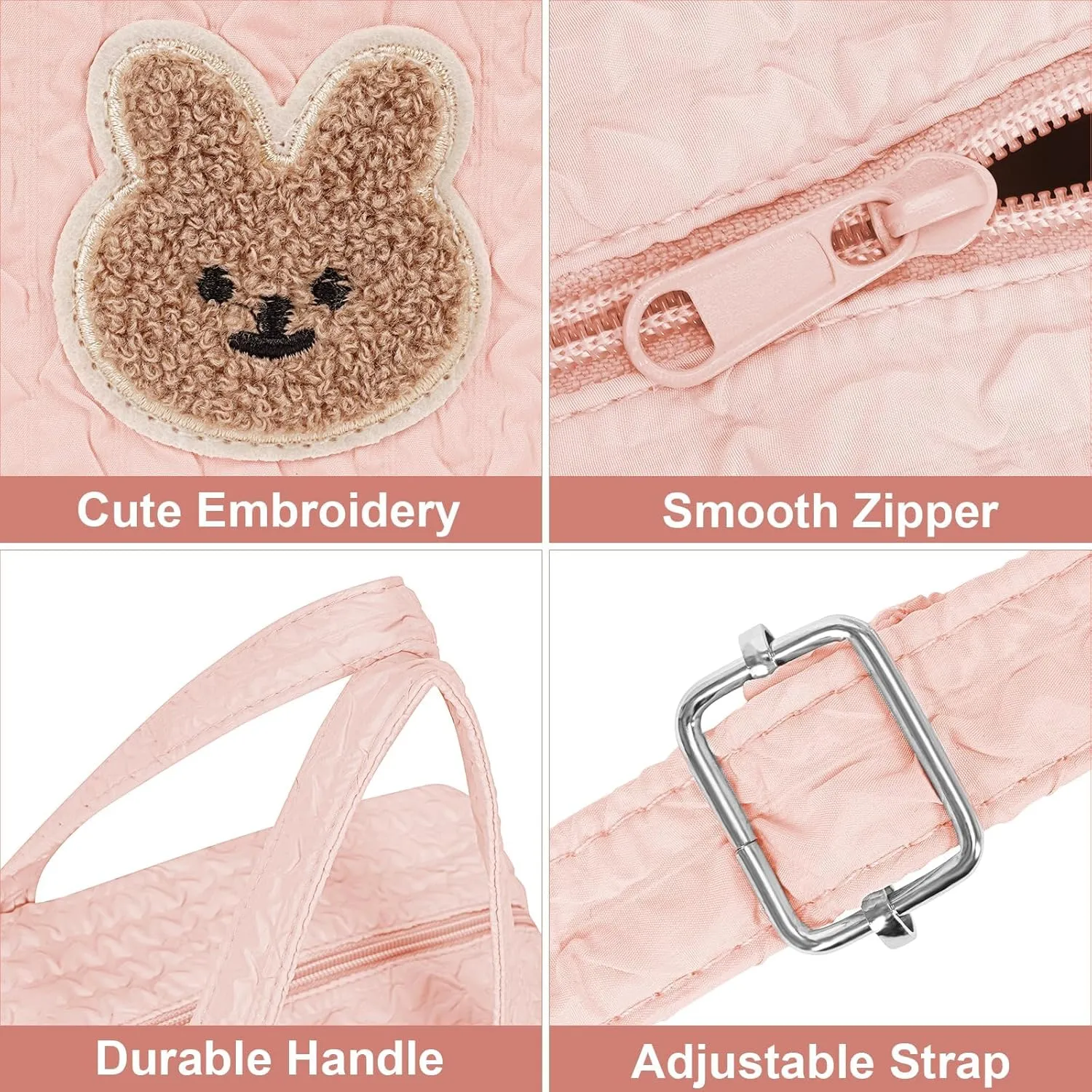 Baby Diaper Bag,Small Diaper Bag Tote Crossbody Diaper Bag Cute Quilted Diaper Bag Baby Travel Shoulder Bag with Strap