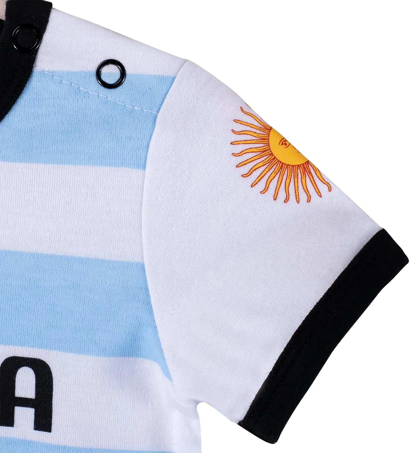Baby Soccer Bodysuit - Short Sleeve Romper Outfit for Newborn & Toddler 0-24 Months