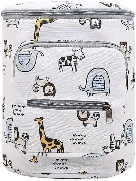 Baby Stroller Hanging Bag, Large Capacity Baby Stroller Accessories Storage Bag, Universal Outdoor Storage Bag(Animal Park)