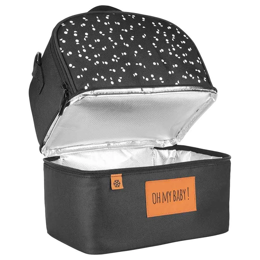 Badabulle Bundle Insulated Bag Pick & Go   1 Food Containers 300Ml   1 Silicon Non Spil Cup   2 Flexible Soft Spoons