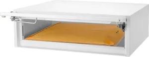 Barska CB13118 Key Lock Multi-Purpose Desktop Envelopes Cash Documents Suggestions Drop Box Organizer White 15.75" x 11" x 4.87"