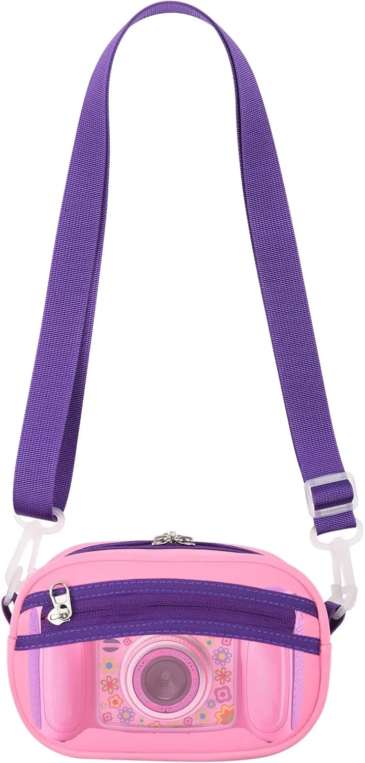 Beautyflier Kids Camera Case for VTech Kidizoom Duo /for Duo DX /for Duo Deluxe /for Twist /for Pix /for Pix Plus Selfie Creator Cam Crossbody Camera Bag for Kids with Adjustable Detachable Strap