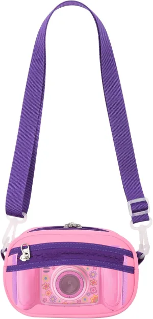 Beautyflier Kids Camera Case for VTech Kidizoom Duo /for Duo DX /for Duo Deluxe /for Twist /for Pix /for Pix Plus Selfie Creator Cam Crossbody Camera Bag for Kids with Adjustable Detachable Strap