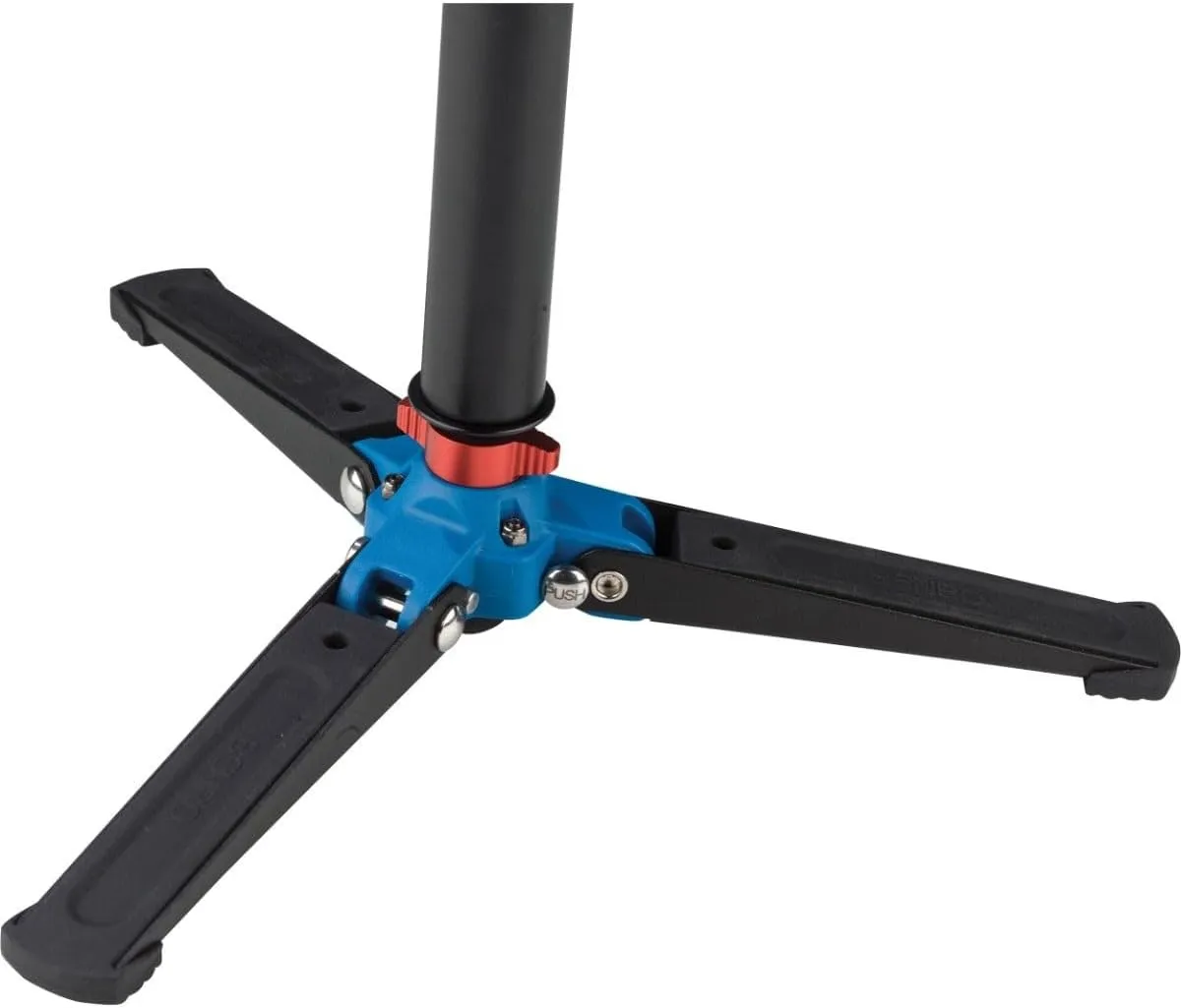 Benro 4 Section Aluminum Monopod with 3-Leg Locking Base, Flip Lock Legs, 22" Maximum Height, 44.1 lb. Load Capacity- Black (A48FD)