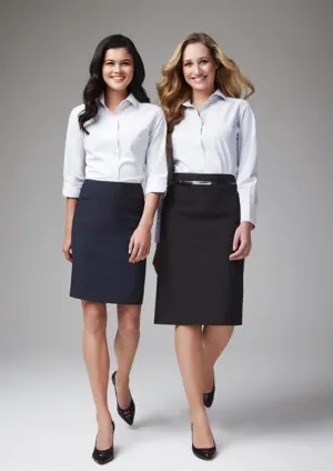 Biz Collection Ladies Classic Knee Length Skirt -BS128LS