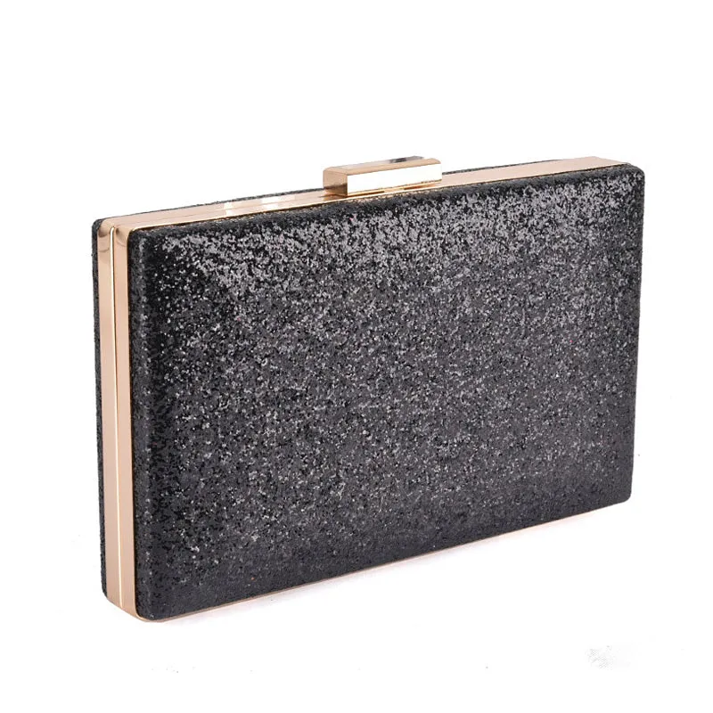 Black Glitter Clutch