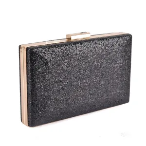 Black Glitter Clutch