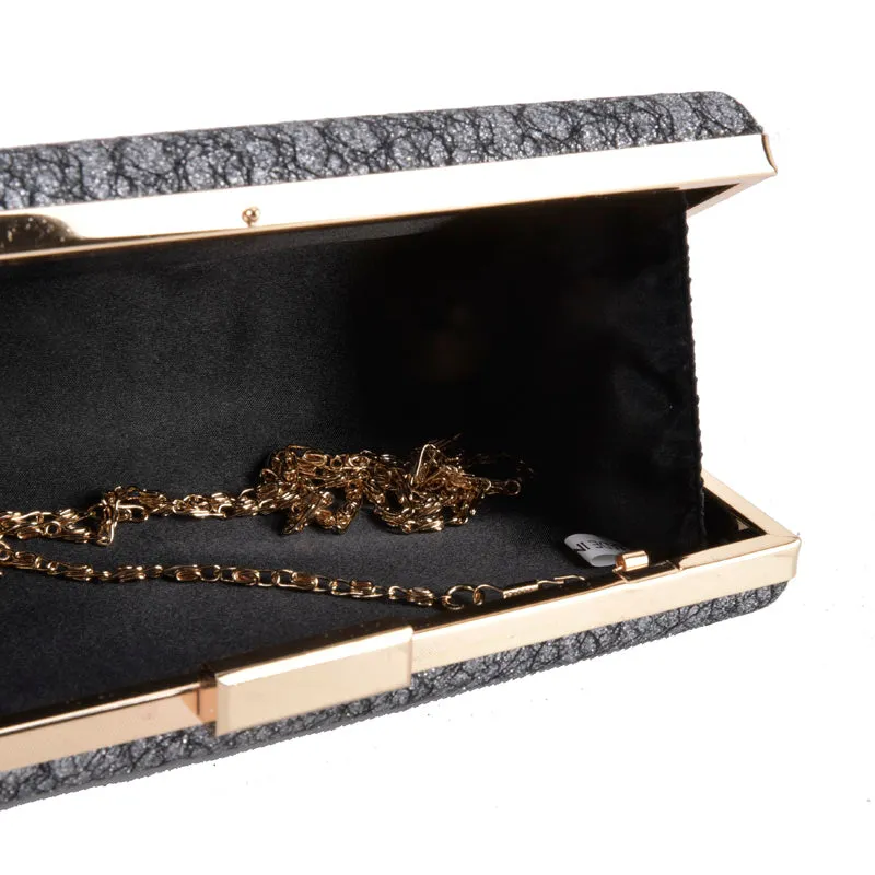 Black Marbled Clutch