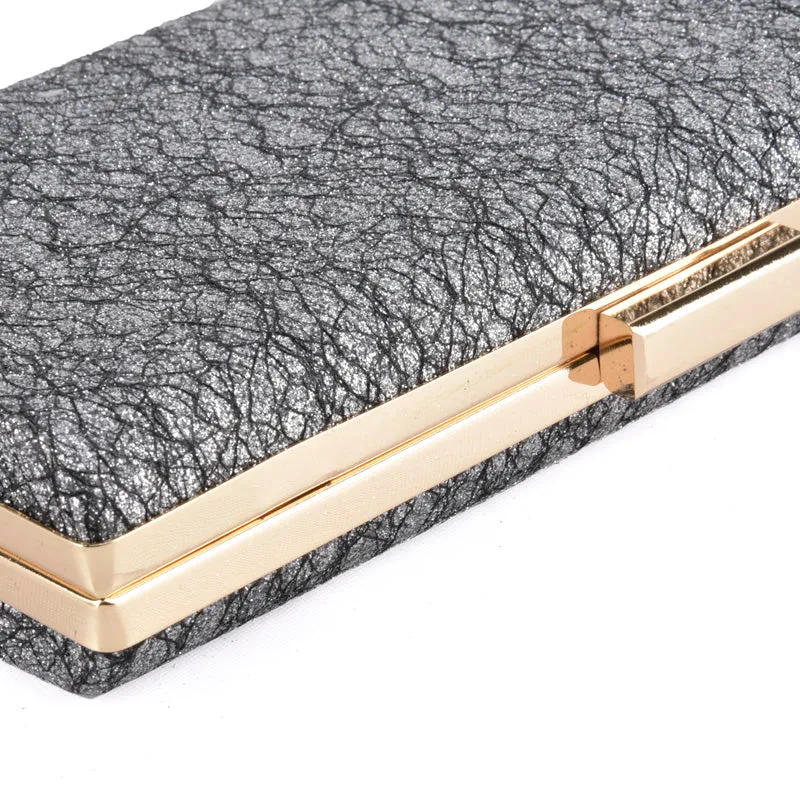 Black Marbled Clutch