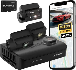 BlackVue DR770X Box-3CH DMS Pro 128GB | 3 Channel dash cam and Secure Recording Box | STARVIS Image Sensor | Wifi, GPS, Optional LTE| Event Buffer Up to 10 seconds | Front Rear and DMS | Made in Korea